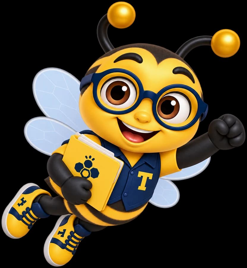 Taxmize bee mascot for Quarterly Estimated Taxes